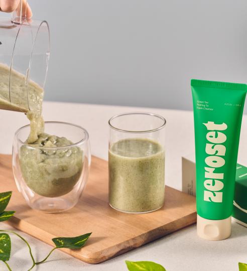 ZeroSet Green Tea Peeling-to-Foam Cleanser