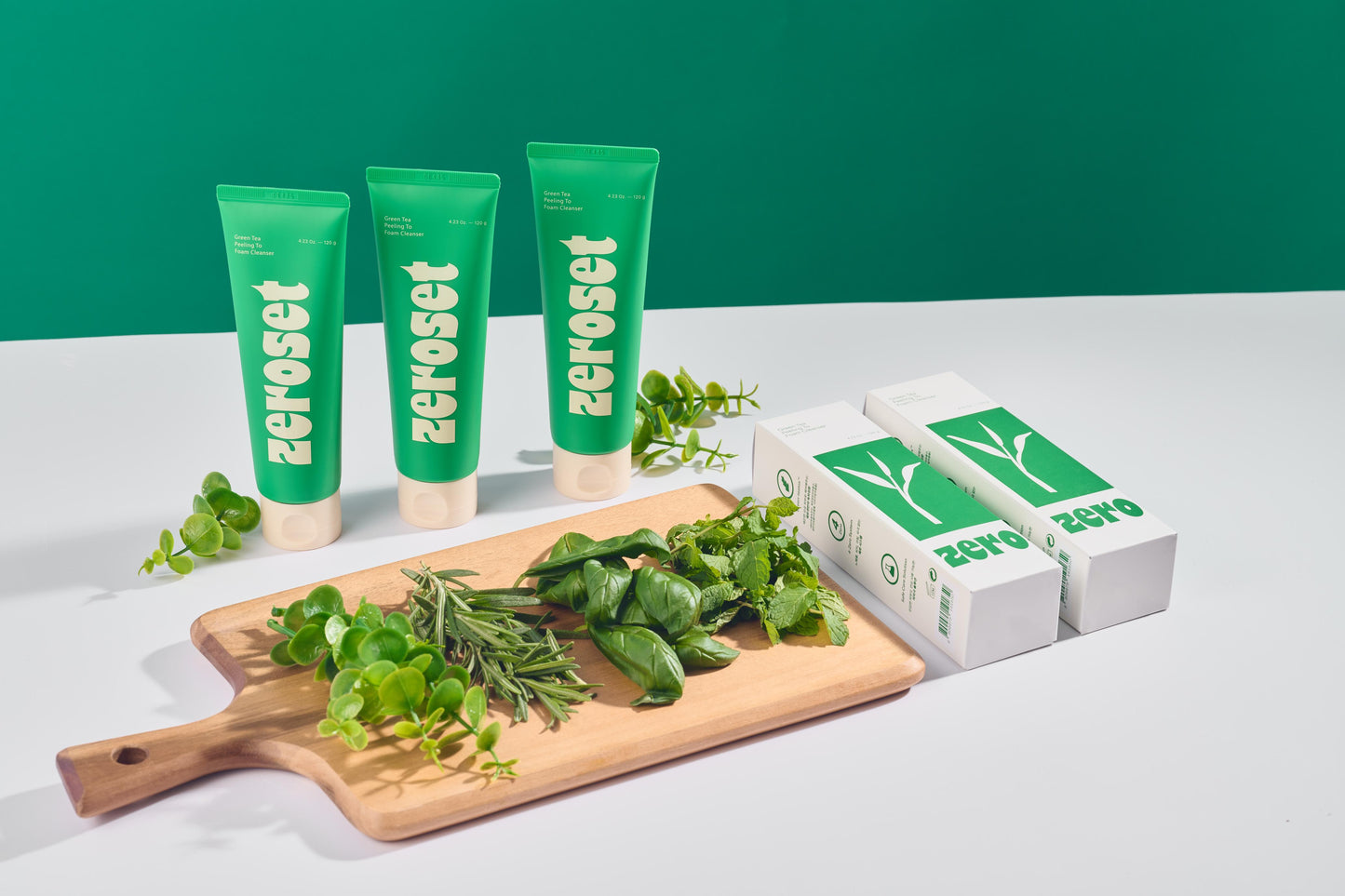 ZeroSet Green Tea Peeling-to-Foam Cleanser